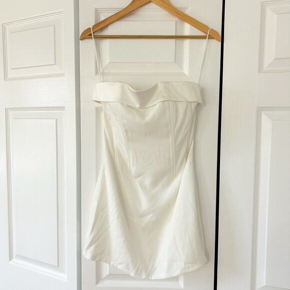 NWOT With Jéan Chloe Corset Mini Dress In White Women’s Size Small - Picture 2 of 10